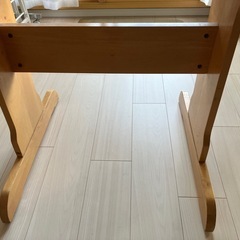 伸張式ダイニングテーブル 木製 の画像