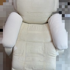 【引き取り限定】電動リクライニングチェア/シフォンジュニア/ホワイトの画像