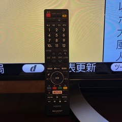 SHARP  大型4K薄型テレビ　画面20度の横振りが可能の画像