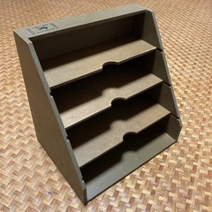 木製 パンフレット カタログ 名刺 スタンドの画像