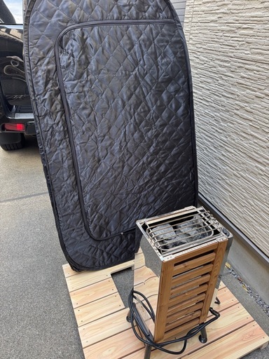 【家庭用サウナセット】テントサウナ＋電気ストーブ（PSE取得）一式／直接引き渡し