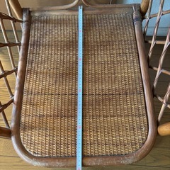 籐製　アーチ型　ハンガーラックの画像