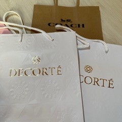 DECORTE、𝗸𝗮𝘁𝗲 𝘀𝗽𝗮𝗱𝗲等ショッパー、紙袋の画像