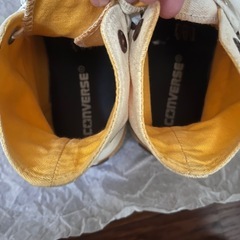 CONVERSE レディース 23.5 靴 イエローの画像