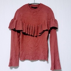 Heather フリルニットの画像