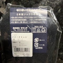 ラサンテ　シルク　5本指ソックスの画像