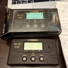 YAMAHA YT-240 弦楽器用チューナー ブランド：YAMAHAの画像