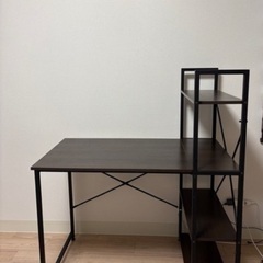 ✨PCデスク✨ 収納棚付き・在宅ワークにも！の画像