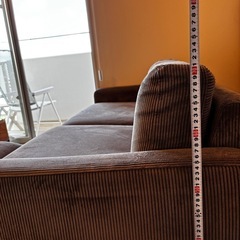 ソファー　クラッシュゲート　オットマン付きの画像