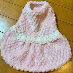 犬服　もこもこ生地ワンピース2枚セット　SとSMの画像