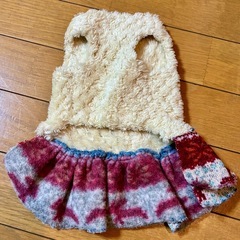 犬服　もこもこ生地ワンピース2枚セット　SとSMの画像
