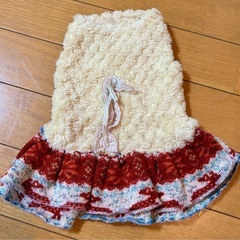 犬服　もこもこ生地ワンピース2枚セット　SとSMの画像