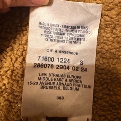 Levi Strauss リーバイス　コーデュロイボアジャケットSの画像