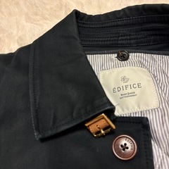 エディフィス　ライナー付きコート　S 紺色の画像