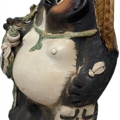 信楽焼　たぬき　高さ約58㎝　狸　置物　縁起物の画像