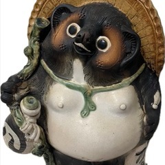 信楽焼　たぬき　高さ約58㎝　狸　置物　縁起物の画像