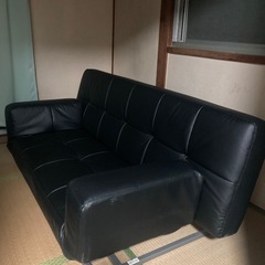 3〜4人 高級レザーソファの画像