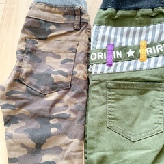 まとめ売り 子供服 ズボン キッズ パンツ トレーナー あんぱ　アンパマン ミッキー バイキンマン　100 110 4点セットの画像