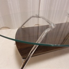 【2026年1月お渡し】ローテーブル　木製　ガラス　お洒落の画像