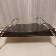 【2026年1月お渡し】ローテーブル　木製　ガラス　お洒落の画像