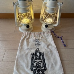 電池式レトロ風ランタン2個セットの画像