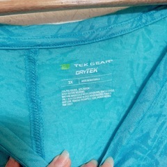 TEK GEAR ターコイズ 2X Tシャツの画像