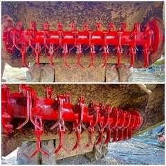 バロネス ハンマーナイフモアHM95 作業幅950mm ハンマーナイフモア 12馬力 534時間 ガソリン　の画像