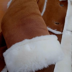 まとめ売り　GAPボアファーコート　子供110　ZARAスウェードボアブーツ18.5cmの画像