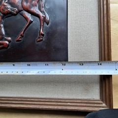 馬の鋳物　額の画像