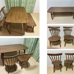 ダイニングセット　テーブル　椅子　ニトリの画像