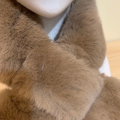 フェイクファー　マフラーの画像