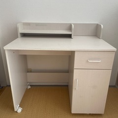 ※2セットあり※学習机/椅子(キャスター付)、子ども箪笥/棚の画像