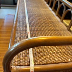 ラタン（籐）製　キャビネットの画像