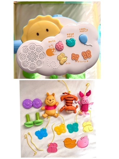 【美品】 欠品なし えらべる回転6WAYジムにへんしんメリー くまのプーさん