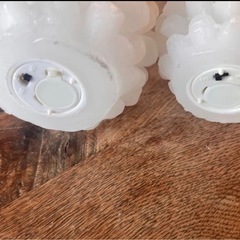 松ぼっくりキャンドル風ライト2個セットの画像