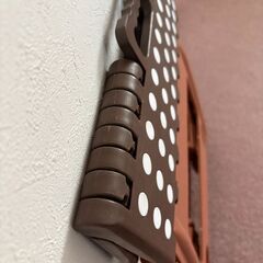 折りたたみ踏み台　ビックサイズ　茶　ほぼ未使用の画像