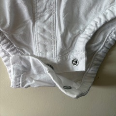 【新品未使用】GAP白シャツロンパース80cmの画像