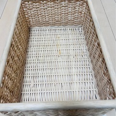 無印良品　ラタン収納バスケットの画像