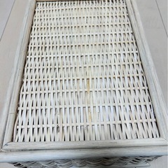 無印良品　ラタン収納バスケットの画像