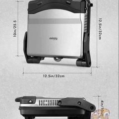 yabano電気グリル Yabano GT43パニーニプレスホットサンドBBQの画像