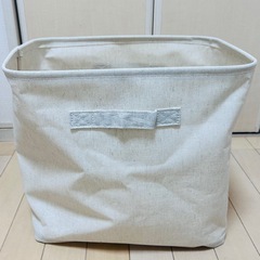 無印良品　ポリエステル麻　ソフトボックスの画像