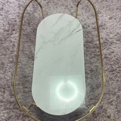 francfranc レガートコーヒーテーブル ゴールド×マーブルLの画像