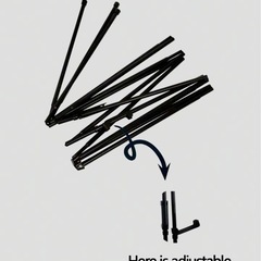 アイアンイーゼル ホワイト 高さ160cm 折りたたみ コンパクト収納 結婚式の画像