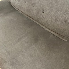 ソファ 2人掛け ブラウン ソファー （経年劣化あり）の画像