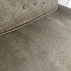 ソファ 2人掛け ブラウン ソファー （経年劣化あり）の画像