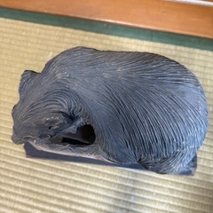 木彫りの熊の画像