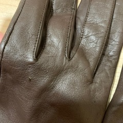 LANVIN ラム　ファー付　手袋の画像