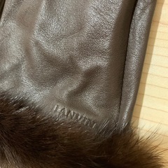 LANVIN ラム　ファー付　手袋の画像
