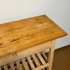 IKEA フォルホイア　木製キッチンワゴンの画像