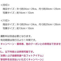 ★スタジオアリス★四つ切り、六つ切り②フォト2カット(フレーム付)1万円相当超のプレゼント券の画像
